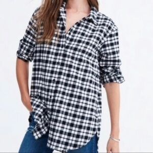 Madewell Bridgeport Over-Sized Plaid Shirt Small